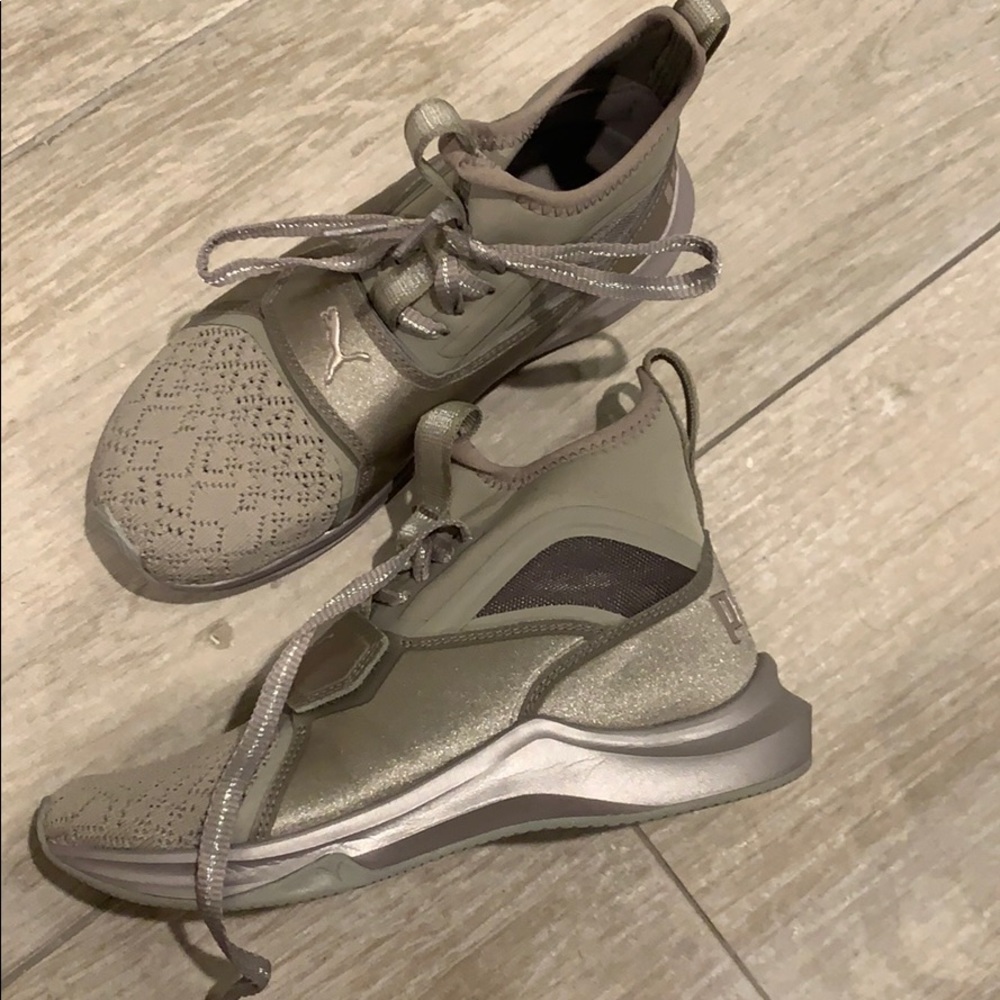 Puma silver high tops